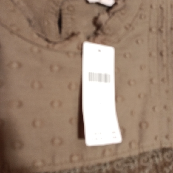 Anthropologie Pilcro Long Sleeve Mock Neck Swing Mini Dress in Green Brown M New - Picture 6 of 11